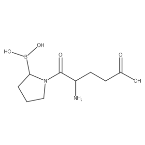 (S)-4-amino-5-((R)-2-boronopyrrolidin-1-yl)-5-oxopentanoic acid结构式