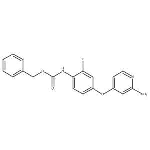 Benzyl[4-(2-aminopyridin-4-yloxy)-2-fluorophenyl]carbamate结构式