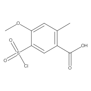 5-(Chlorosulfonyl)-4-methoxy-2-methylbenzoic acid结构式