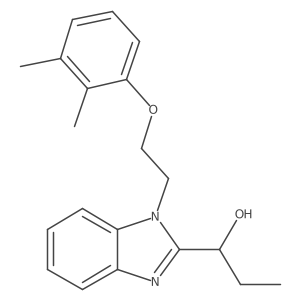 1-{1-[2-(2,3-Dimethylphenoxy)ethyl]benzimidazol-2-yl}propan-1-ol Structure