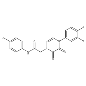 N-(4-chlorophenyl)-2-[4-(3,4-difluorophenyl)-2,3-dioxo-1,2,3,4-tetrahydropyrazin-1-yl]acetamide结构式