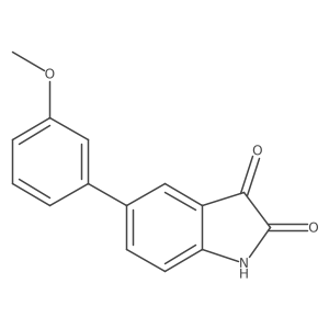 5-(3-Methoxyphenyl)-1H-indole-2,3-dione Structure