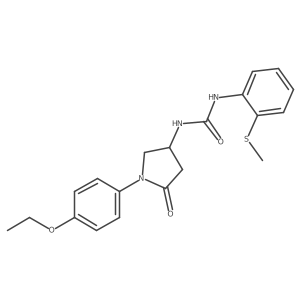1-(1-(4-Ethoxyphenyl)-5-oxopyrrolidin-3-yl)-3-(2-(methylthio)phenyl)urea结构式