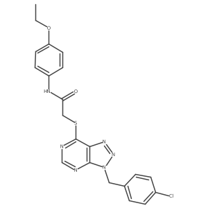 2-((3-(4-chlorobenzyl)-3H-[1,2,3]triazolo[4,5-d]pyrimidin-7-yl)thio)-N-(4-ethoxyphenyl)acetamide Structure