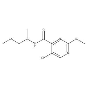 5-chloro-N-(1-methoxypropan-2-yl)-2-(methylsulfanyl)pyrimidine-4-carboxamide Structure