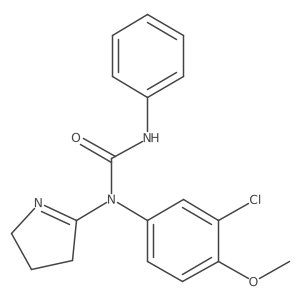 1-(3-chloro-4-methoxyphenyl)-1-(3,4-dihydro-2H-pyrrol-5-yl)-3-phenylurea Structure