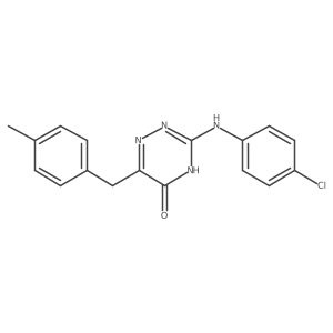 3-[(4-Chlorophenyl)amino]-6-(4-methylbenzyl)-1,2,4-triazin-5-ol Structure