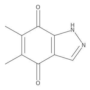 5,6-Dimethyl-1H-indazole-4,7-dione结构式