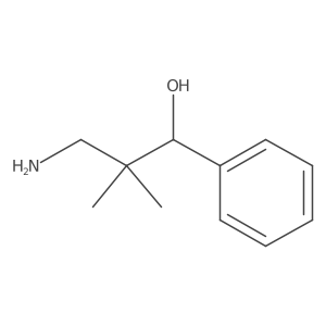 3-Amino-2,2-dimethyl-1-phenylpropan-1-ol结构式