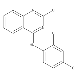2-Chloro-N-(2,4-dichlorophenyl)-4-quinazolinamine Structure