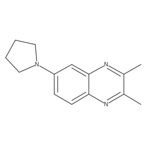2,3-Dimethyl-6-(pyrrolidin-1-yl)quinoxaline Structure