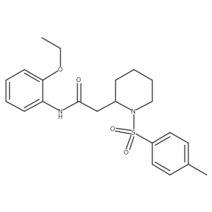 N-(2-ethoxyphenyl)-2-(1-tosylpiperidin-2-yl)acetamide结构式