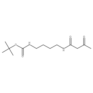 [4-(3-Oxo-butyrylamino)-butyl]-carbamic acid tert-butyl ester结构式