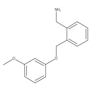 2-[(3-Methoxyphenoxy)methyl]benzenemethanamine Structure
