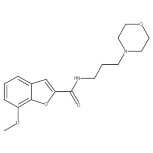 7-methoxy-N-[3-(morpholin-4-yl)propyl]-1-benzofuran-2-carboxamide结构式