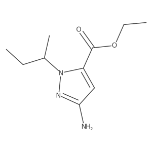 ethyl 3-amino-1-(butan-2-yl)-1H-pyrazole-5-carboxylate结构式
