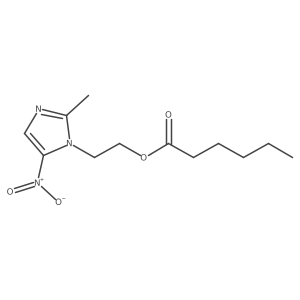 2-(2-Methyl-5-nitro-1H-imidazol-1-yl)ethyl hexanoate结构式