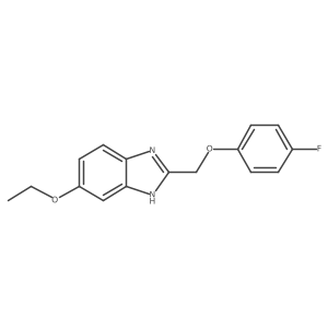 5-ethoxy-2-[(4-fluorophenoxy)methyl]-1H-benzimidazole结构式