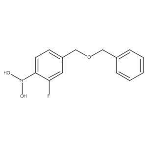 (4-((Benzyloxy)methyl)-2-fluorophenyl)boronic acid Structure