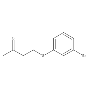4-[(3-Bromophenyl)sulfanyl]butan-2-one Structure
