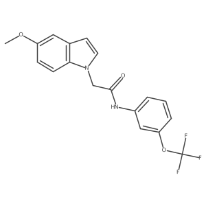 2-(5-methoxy-1H-indol-1-yl)-N-[3-(trifluoromethoxy)phenyl]acetamide Structure