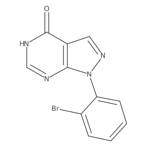 1-(2-Bromophenyl)-1H-pyrazolo[3,4-d]pyrimidin-4(5H)-one结构式