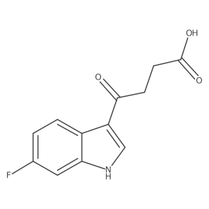 4-(6-fluoro-1H-indol-3-yl)-4-oxobutanoic acid结构式