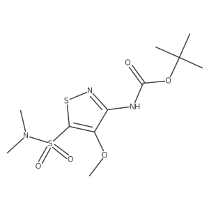 tert-butyl N-[5-(dimethylsulfamoyl)-4-methoxy-1,2-thiazol-3-yl]carbamate Structure