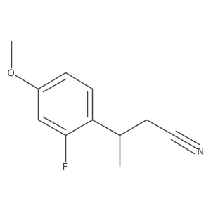 2-Fluoro-4-methoxy-I(2)-methylbenzenepropanenitrile Structure