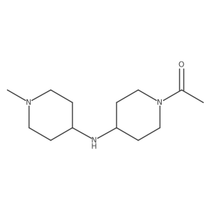 1-{4-[(1-Methylpiperidin-4-yl)amino]piperidin-1-yl}ethan-1-one Structure