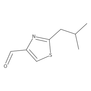 2-(2-Methylpropyl)-1,3-thiazole-4-carbaldehyde结构式