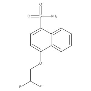 4-(2,2-Difluoroethoxy)naphthalene-1-sulfonamide结构式