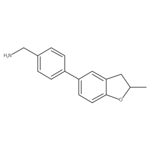 [4-(2-Methyl-2,3-dihydro-1-benzofuran-5-yl)phenyl]methanamine Structure