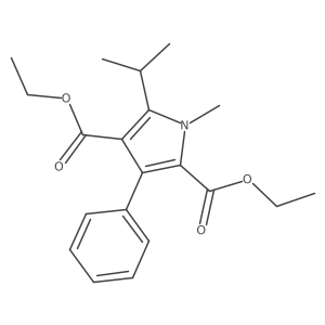 Diethyl 5-isopropyl-1-methyl-3-phenylpyrrole-2,4-dicarboxylate Structure