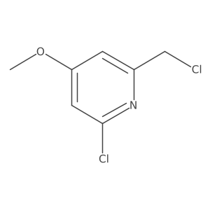 2-Chloro-6-(chloromethyl)-4-methoxypyridine Structure