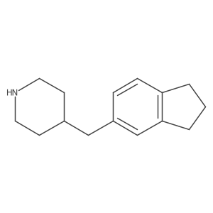 4-[(2,3-dihydro-1H-inden-5-yl)methyl]piperidine结构式