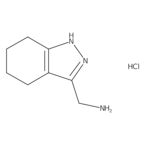(4,5,6,7-tetrahydro-2H-indazol-3-yl)methanamine hydrochloride结构式