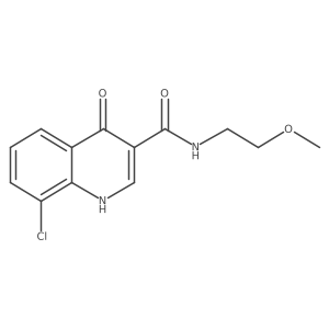 8-chloro-4-hydroxy-N-(2-methoxyethyl)quinoline-3-carboxamide结构式