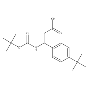 (3S)-3-{[(tert-butoxy)carbonyl]amino}-3-(4-tert-butylphenyl)propanoic acid Structure