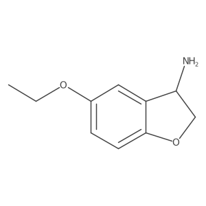 (3R)-5-Ethoxy-2,3-dihydro-3-benzofuranamine结构式