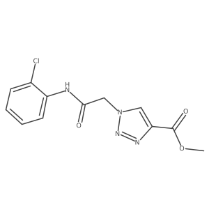 methyl 1-{[(2-chlorophenyl)carbamoyl]methyl}-1H-1,2,3-triazole-4-carboxylate结构式