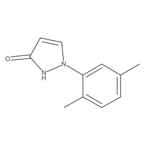 1-(2,5-Dimethylphenyl)-2,3-dihydro-1H-pyrazol-3-one结构式