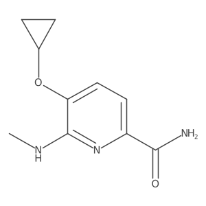 5-Cyclopropoxy-6-(methylamino)picolinamide Structure