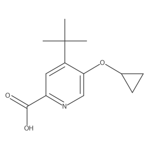 4-Tert-butyl-5-cyclopropoxypicolinic acid Structure