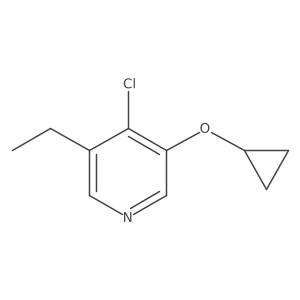 4-Chloro-3-cyclopropoxy-5-ethylpyridine Structure