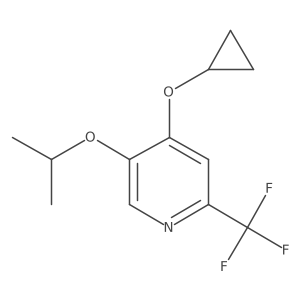 4-Cyclopropoxy-5-isopropoxy-2-(trifluoromethyl)pyridine Structure