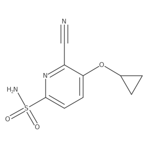 6-Cyano-5-cyclopropoxypyridine-2-sulfonamide Structure