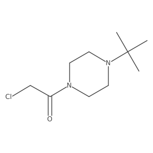 1-(4-(tert-Butyl)piperazin-1-yl)-2-chloroethanone结构式