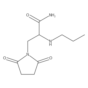 3-(2,5-Dioxopyrrolidin-1-yl)-2-(propylamino)propanamide Structure
