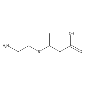 3-((2-Aminoethyl)thio)butanoic acid结构式